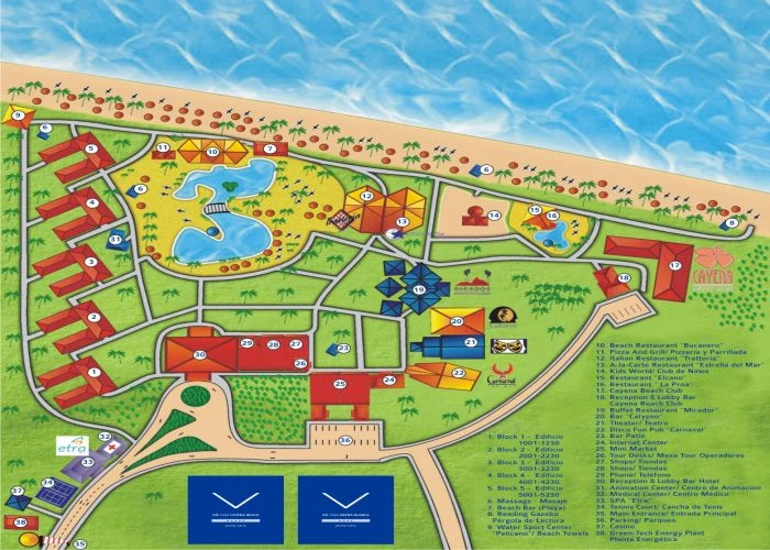 Mapa Vik Cayena Beach